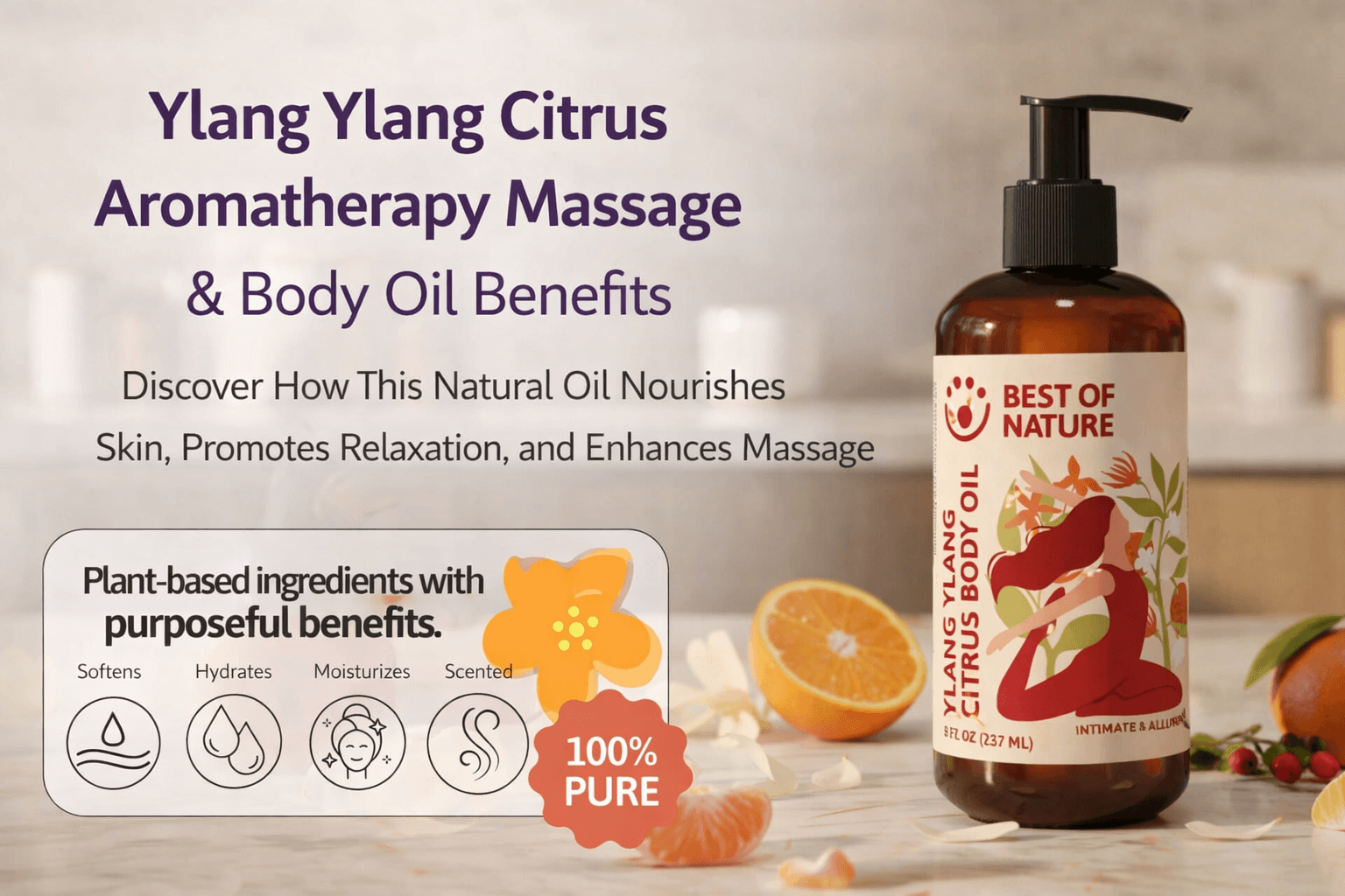 Best of Nature - Ylang Ylang & Citrus Aromatherapy Massage & Body Oil Benefits Blog