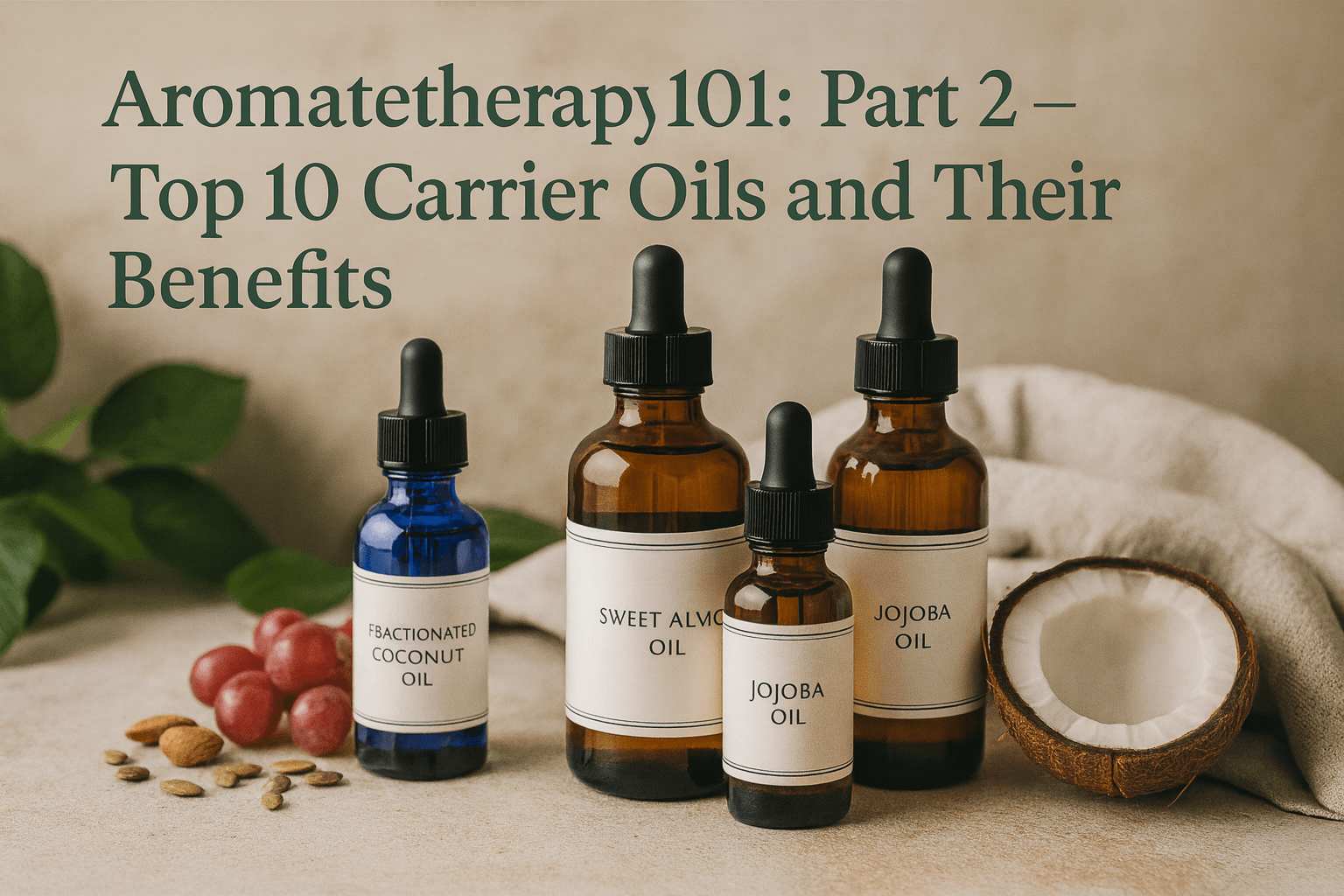 Aromatherapy 101: Part 2 – Top 10 Carrier Oils and Their Benefits
