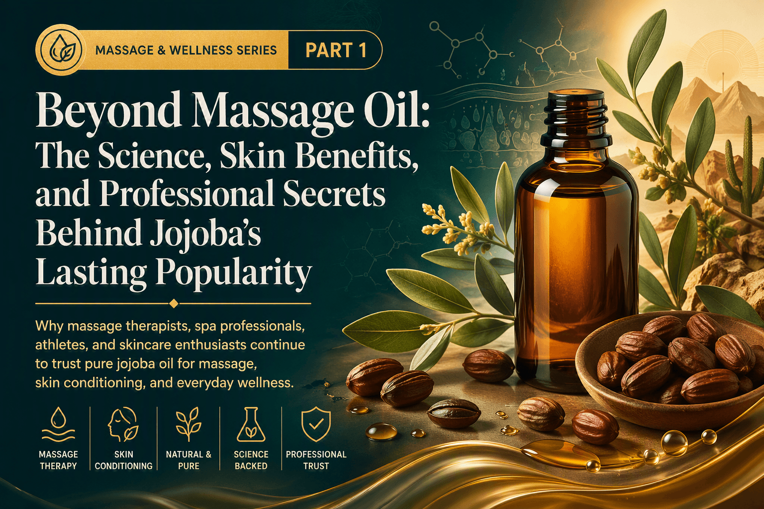 Beyond Massage & Aromatherapy Carrier Oil: The Science, Skin Benefits and Professional Secrets Behind Jojoba's Lasting Popularity