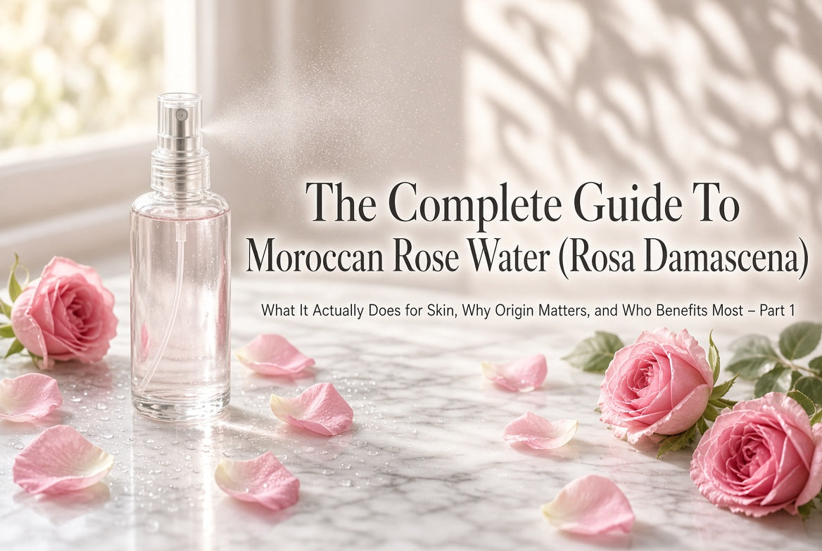 The Complete Guide To Moroccan Rose Water (Rosa Damascena) - What It Actually Does for Skin, Why Origin Matters, and Who Benefits Most - Part 1