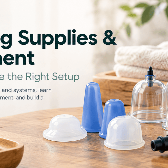 Cupping Supplies & Equipment How to Choose the Right Setup Compare materials, sizes, and systems, learn how to maintain your equipment, and build a safe setup for your needs.