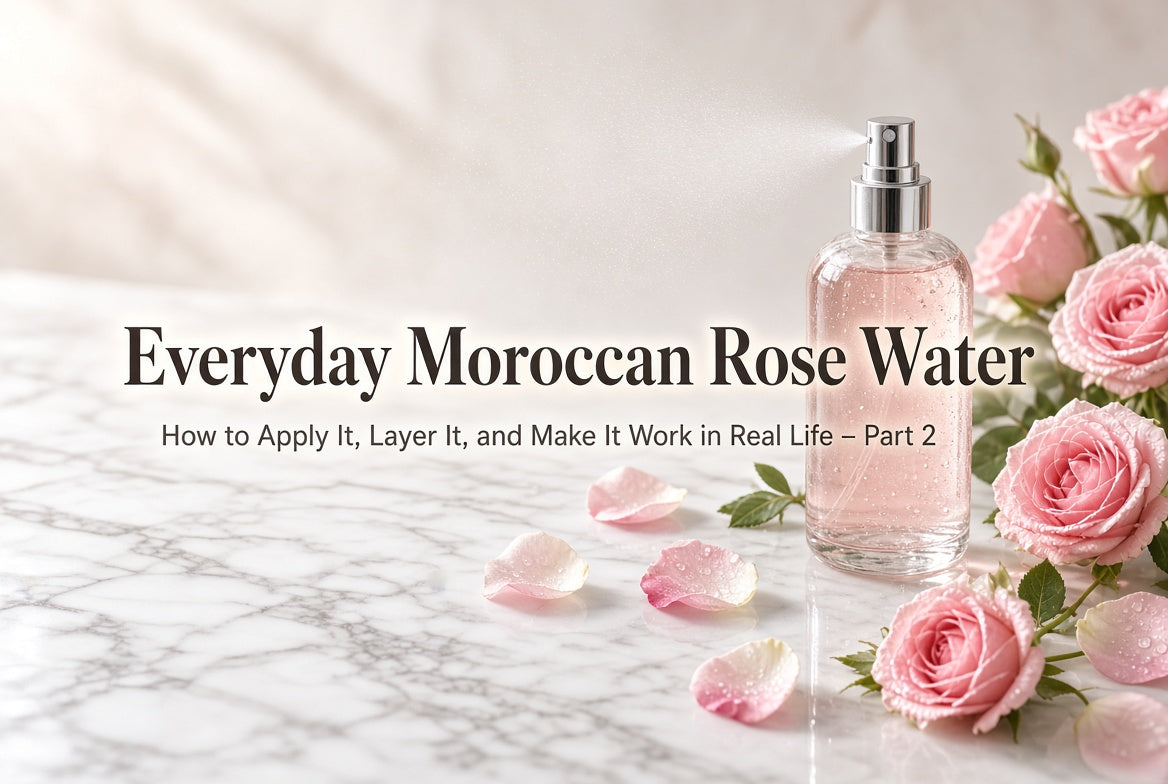 Everyday Moroccan Rose Water - How to Apply It, Layer It, and Make It Work in Real Life - Part 2