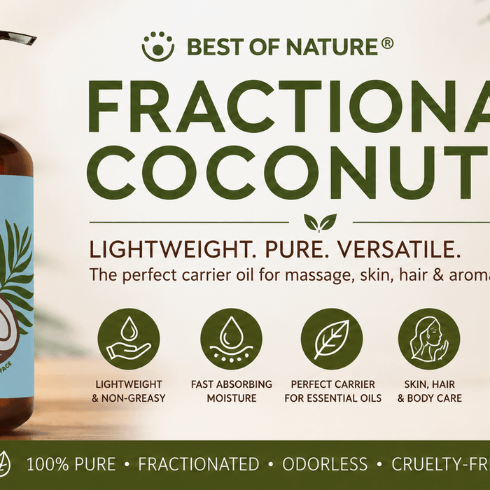 Lightweight Luxury: Why Fractionated Coconut Oil Is a Must-Have for Massage Skin & Hair Care