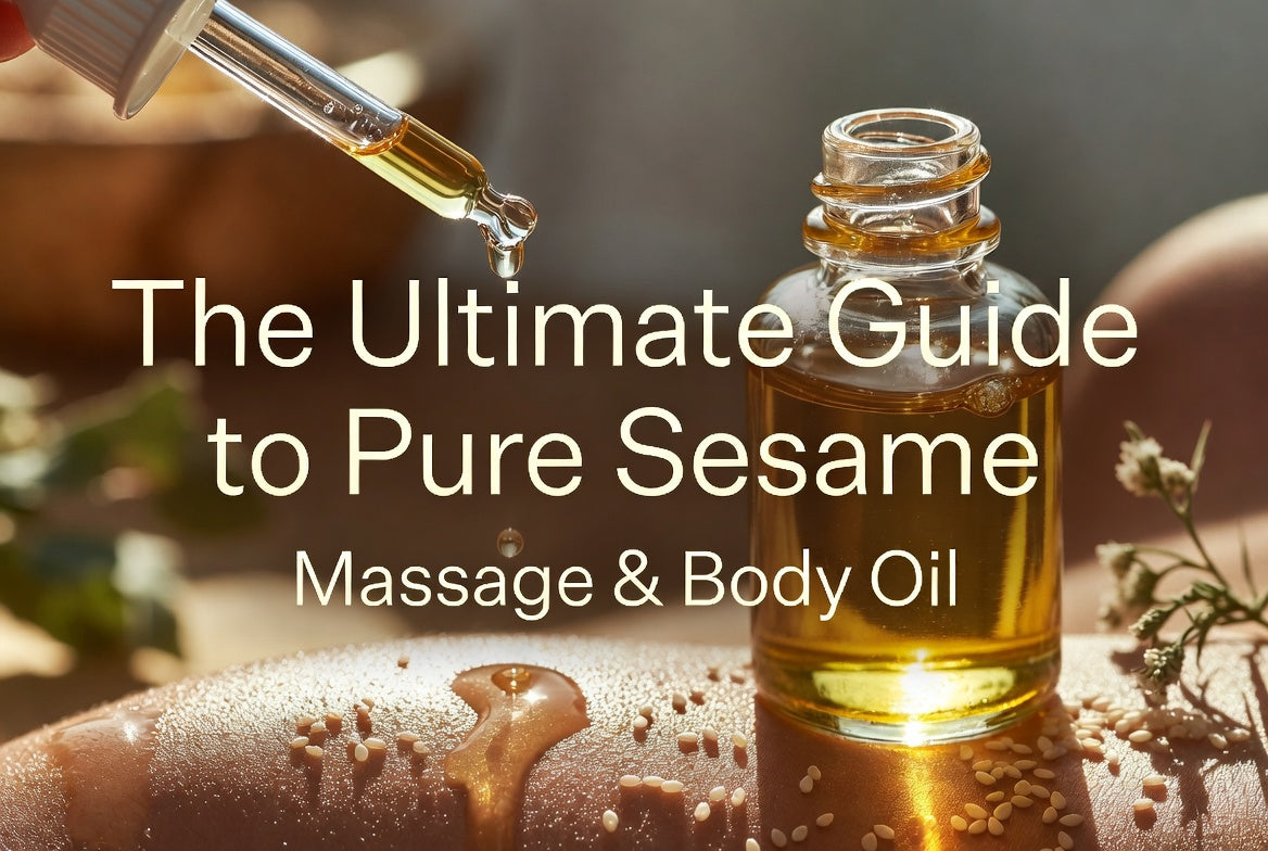 The Ultimate Guide To Pure & Natural Sesame Massage, Body & Aromatherapy Carrier Oil - Great To Blen With Essential Oils