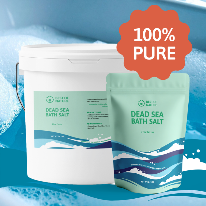 Dead Sea Mineral Bath Salt (Fine Grain)