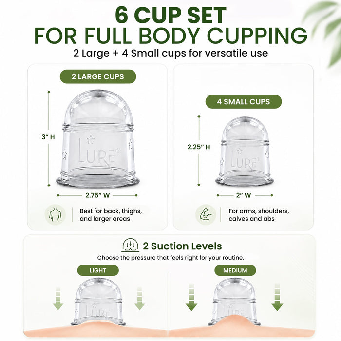 ZEN Cupping Therapy Set - 6 Cups