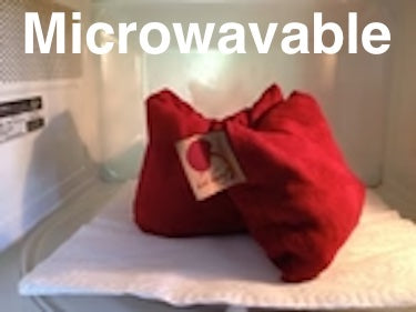 Feel Better Pack in Natural Denim: Square, Eye Pillow & Neck Wrap -  Natural Hot and Cold Therapy Pack Set