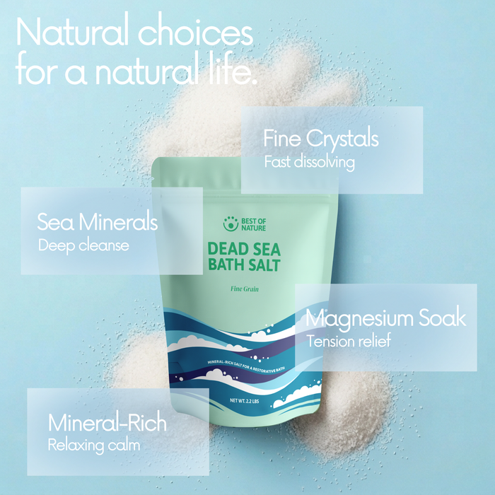 Dead Sea Mineral Bath Salt (Fine Grain)