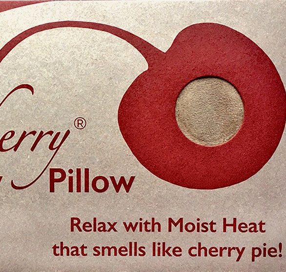 Hot Cherry Rectangular/Cervical Neck Pillow in Plush Tan Ultra-Suede -  Natural Hot and Cold Therapy Pack