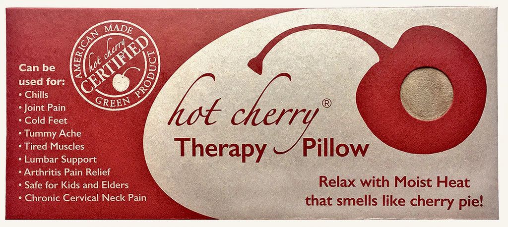 Hot Cherry Rectangular/Cervical Neck Pillow in Plush Tan Ultra-Suede -  Natural Hot and Cold Therapy Pack