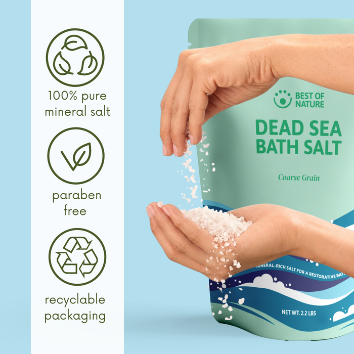 Dead Sea Mineral Bath Salt (Coarse Grain)