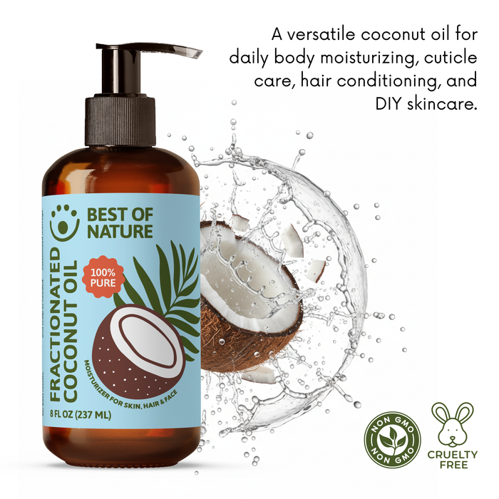 Best of Nature Fractionated Coconut Massage & Body Oil - 100% Pure