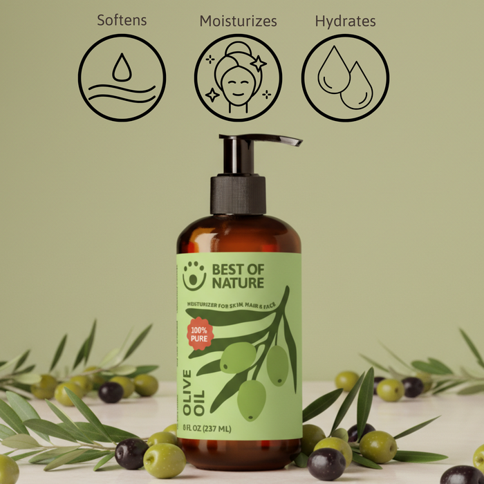 Best of Nature Olive Massage & Body Oil - 100% Pure