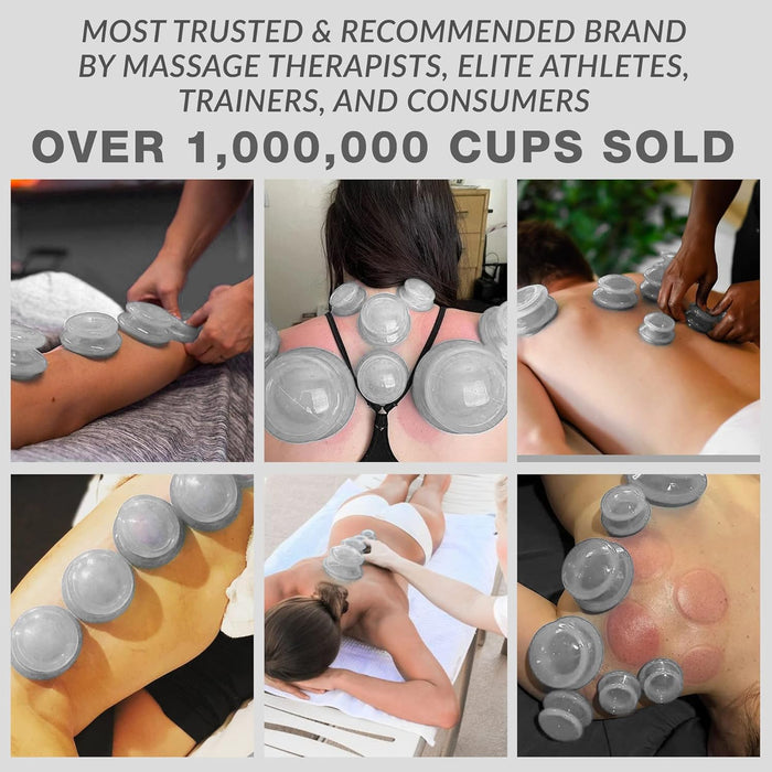 EDGE™ Pro Cupping Set Clear, 8 Cups