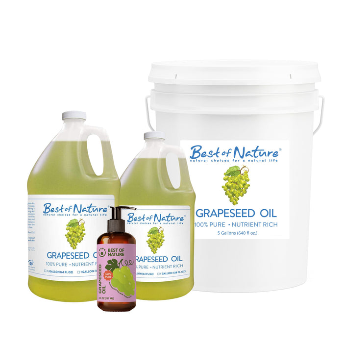 Best of Nature Grapeseed Massage & Body Oil - 100% Pure