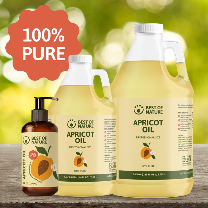 Best of Nature Apricot Kernel Massage & Body Oil - 100% Pure