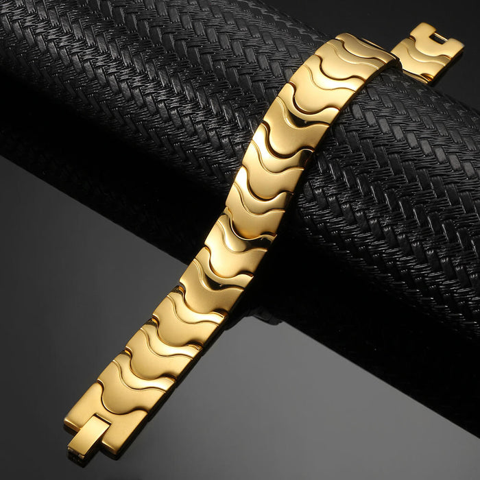 Stainless Steel Magnetic Bracelet -  2 Colors available - Model B066