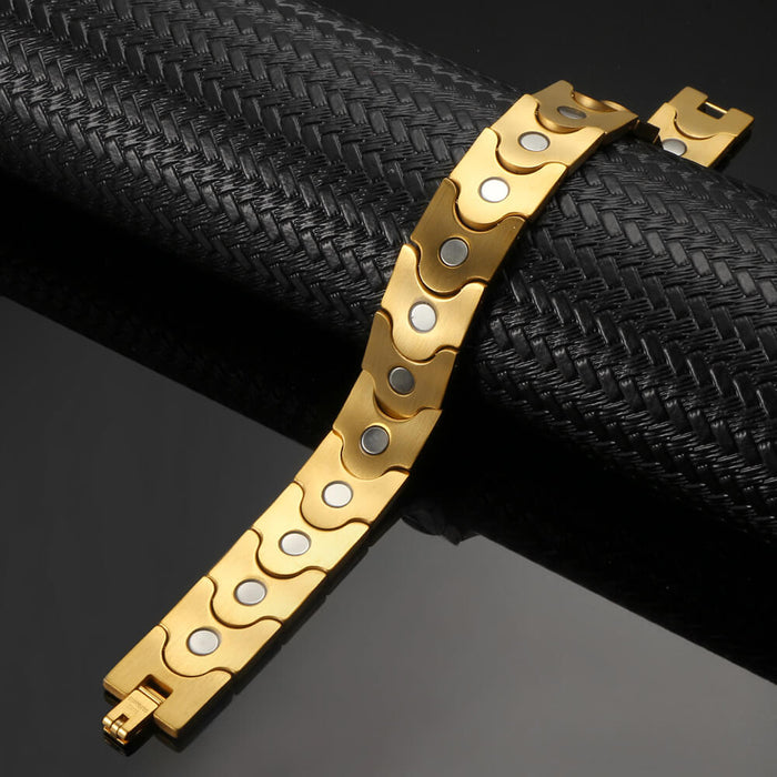 Stainless Steel Magnetic Bracelet -  2 Colors available - Model B066