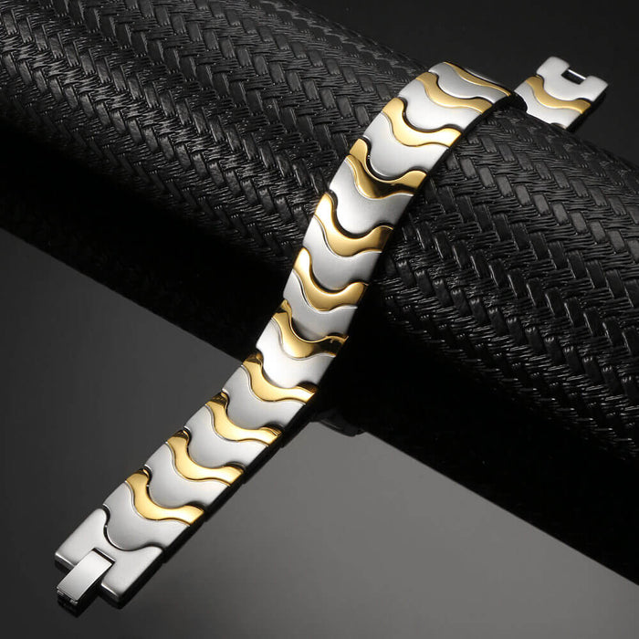 Stainless Steel Magnetic Bracelet -  2 Colors available - Model B066