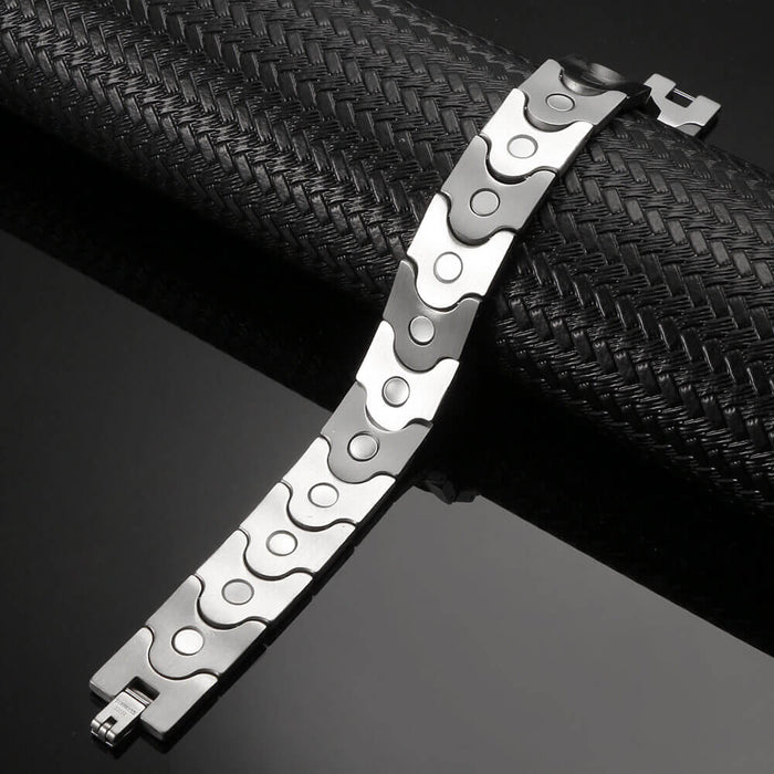 Stainless Steel Magnetic Bracelet -  2 Colors available - Model B066