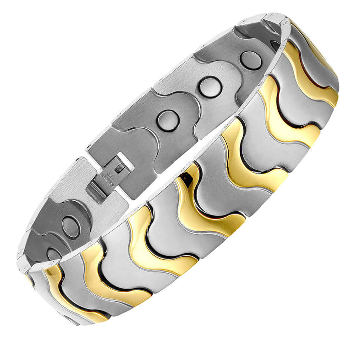 Stainless Steel Magnetic Bracelet -  2 Colors available - Model B066