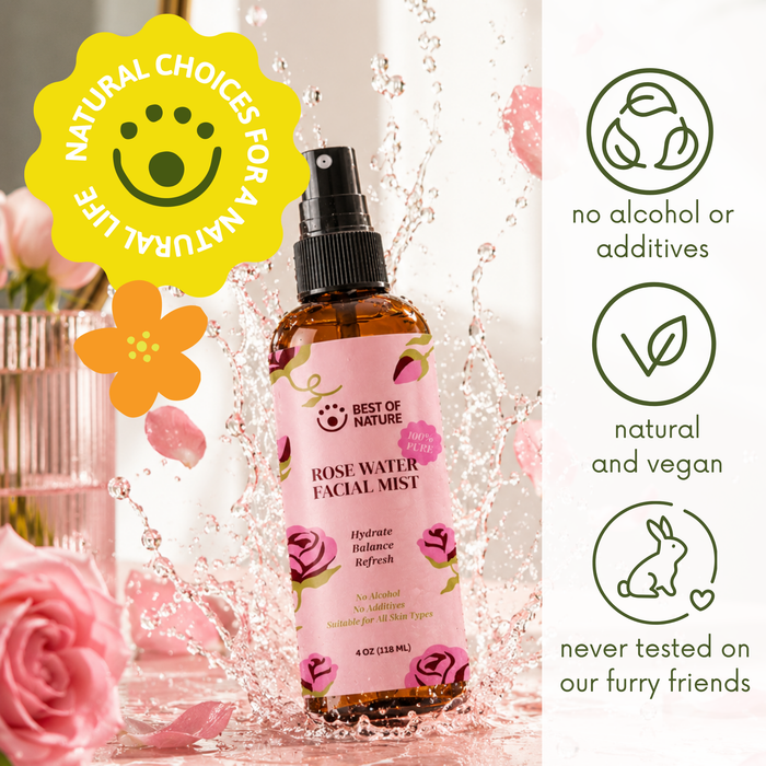 Best of Nature Moroccan Rose Water - Hydrating Toner