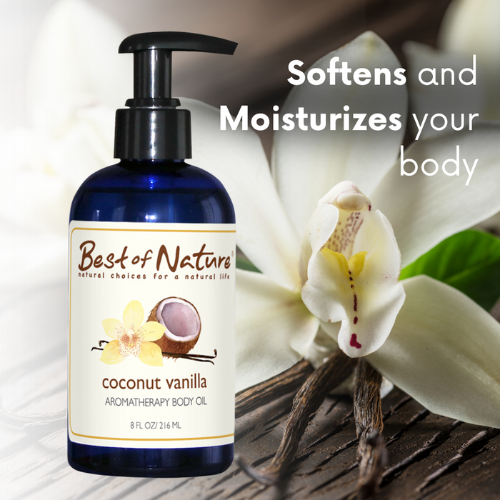 Best of Nature Coconut Vanilla Aromatherapy Massage & Body Oil