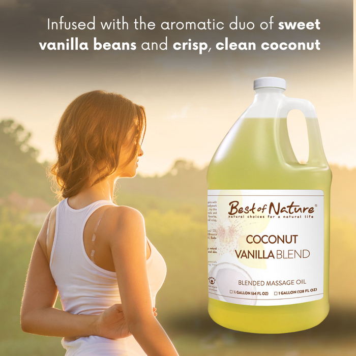 Best of Nature Coconut Vanilla Aromatherapy Massage & Body Oil