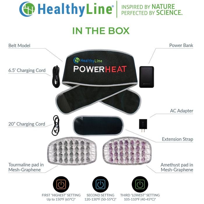 Portable Heated Gemstone Pad | Belt Model with Power Bank InfraMat Pro®