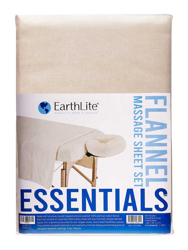Essentials 3pc Flannel Sheet Set for Massage Tables by Earthlite — Spa ...