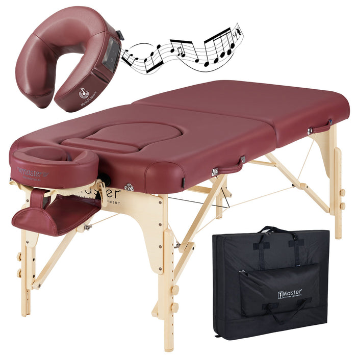 Master Massage 30” Eva Pregnancy Portable Massage in Burgundy