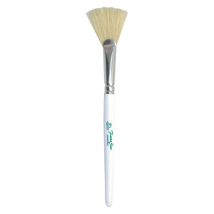 Facial Treatment  and Cosmetic Brush - Boar Bristle, 1.5" Fan
