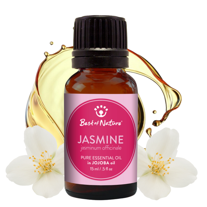 Best of Nature Jasmine Absolute Essential Oil blended with Jojoba Oil