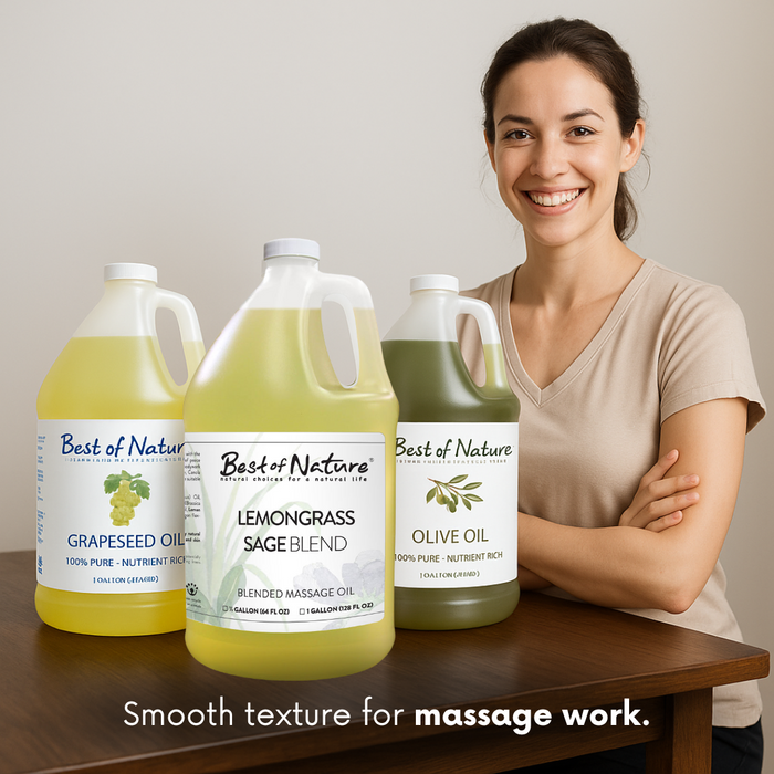 Best of Nature Lemongrass and Sage Aromatherapy Massage & Body Oil