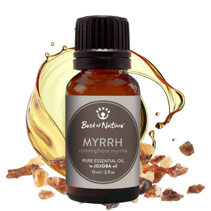 Best of Nature Myrrh Essential Oil blended with Jojoba Oil