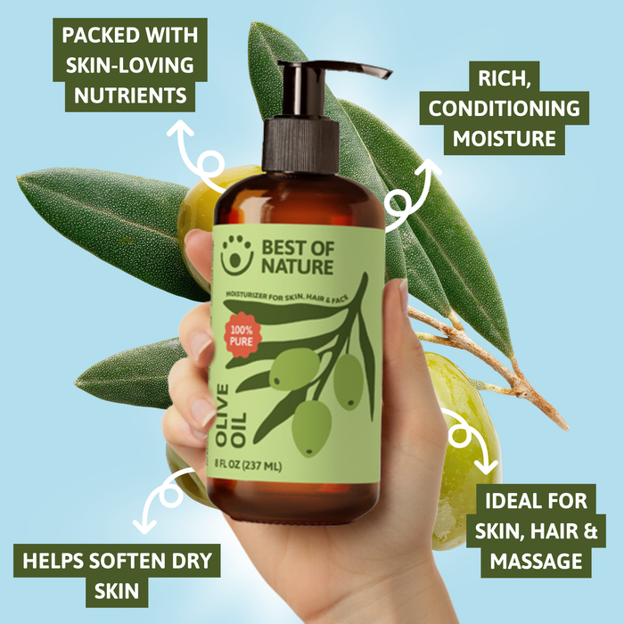 Best of Nature Olive Massage & Body Oil - 100% Pure