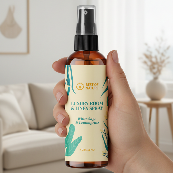 Best of Nature White Sage & Lemongrass Luxury Room & Linen Spray made with Pure Essential Oils