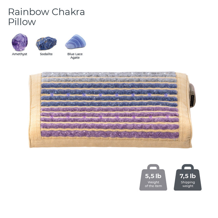 Rainbow Chakra Pillow Soft | Photon - Heated