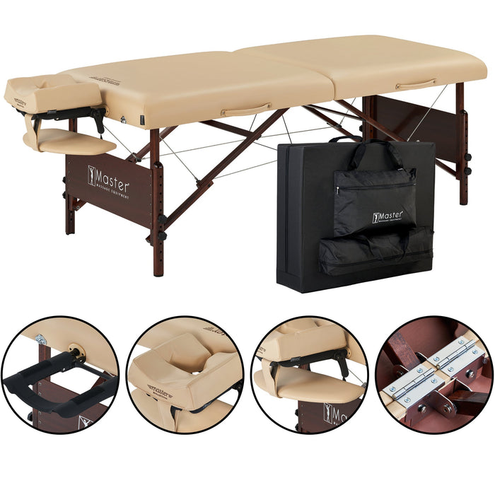 Master Massage 30" DEL RAY™ Portable Massage Table Package with Ambient Light System