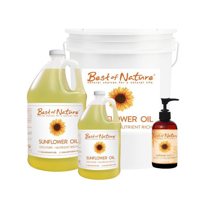 Best of Nature Sunflower Massage & Body Oil - 100% Pure