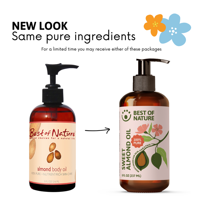 Best of Nature Almond Massage & Body Oil - 100% Pure