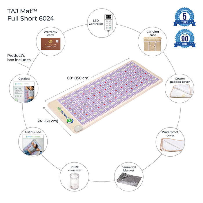 TAJ-Mat™ Full Short 6024 Firm | Photon PEMF InfraMat Pro®