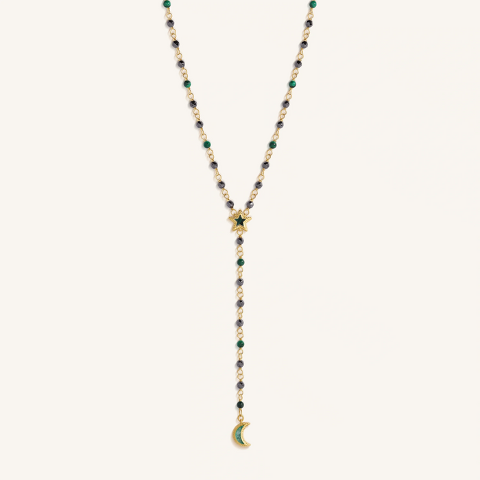 Moonlit Serenity Moon & Star Necklace