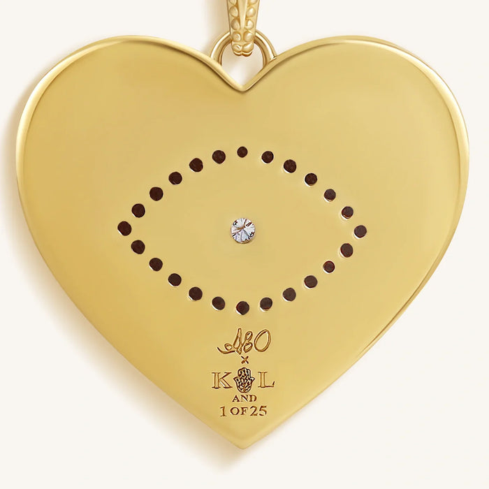 Ethereal Bloom Heart Charm Necklace