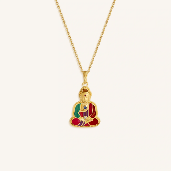 Radiant Stillness Buddha Charm Necklace