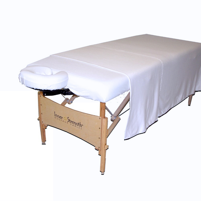 Massage Table Sheet Set - White Jersey