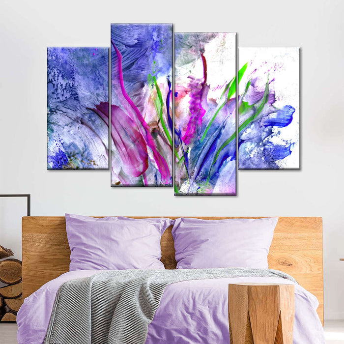 Abstract Flower Wall Art