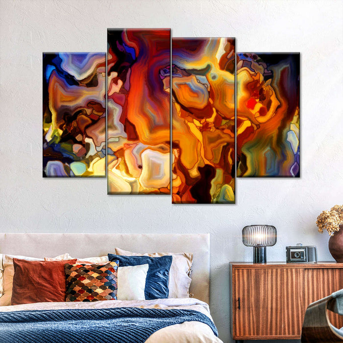 Abstract Stained Glass Wall Art