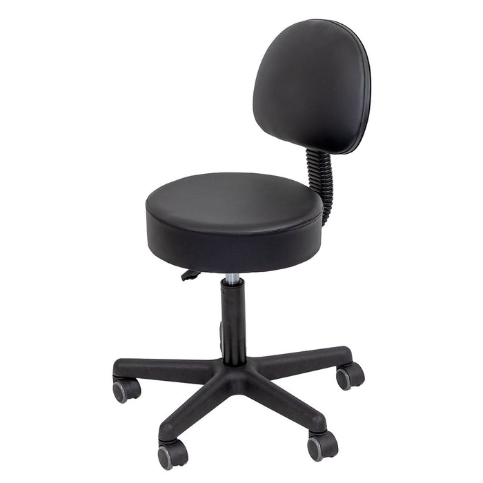 CanDo Pneumatic Rolling Swivel Stool - With/Without Backrest