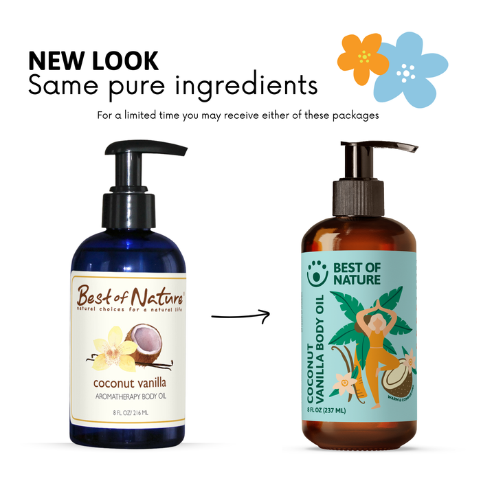 Best of Nature Coconut Vanilla Aromatherapy Massage & Body Oil